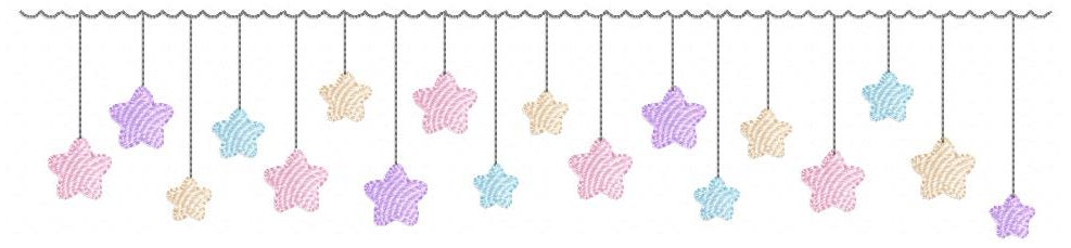 Star embroidery design - rain embroidery design machine embroidery pattern - baby girl embroidery file - digital file instant download