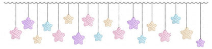 Star embroidery design - rain embroidery design machine embroidery pattern - baby girl embroidery file - digital file instant download