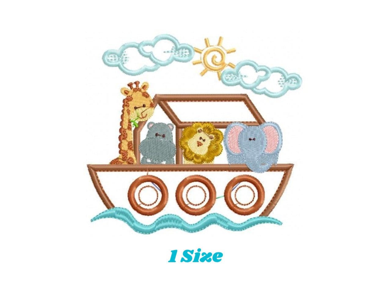 Noah's Ark embroidery designs - Ark of Noah embroidery design machine embroidery pattern - Kid embroidery file - boy embroidery download