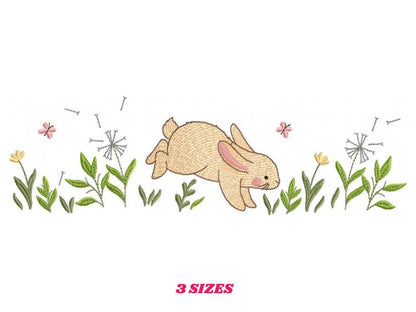 Bunny embroidery design - Animal embroidery designs machine embroidery pattern - Woodland animals embroidery file - instant download rabbit