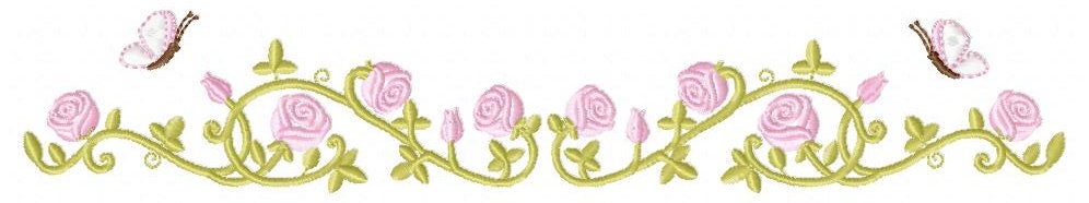 Flower garden embroidery designs - Roses embroidery design machine embroidery pattern - Tea towel embroidery file - kitchen cloth apron