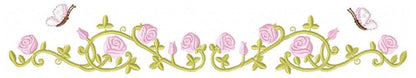 Flower garden embroidery designs - Roses embroidery design machine embroidery pattern - Tea towel embroidery file - kitchen cloth apron