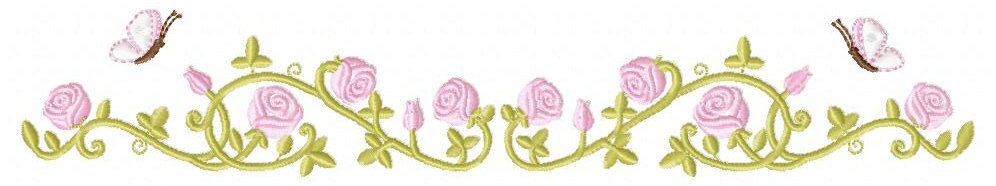 Flower garden embroidery designs - Roses embroidery design machine embroidery pattern - Tea towel embroidery file - kitchen cloth apron