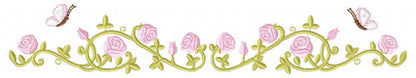 Flower garden embroidery designs - Roses embroidery design machine embroidery pattern - Tea towel embroidery file - kitchen cloth apron