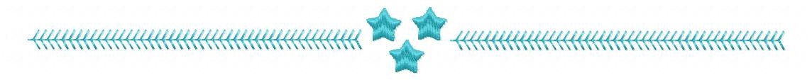 Border embroidery designs - Divider embroidery design machine embroidery pattern - Line embroidery file - tea towel embroidery flourish star