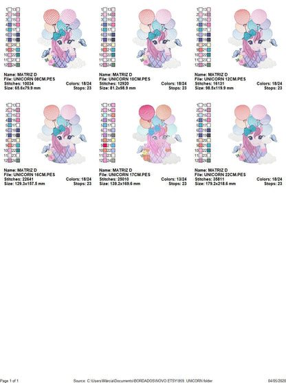 Unicorn embroidery designs - Baby girl embroidery design machine embroidery pattern - Unicorns embroidery file - newborn embroidery nursery