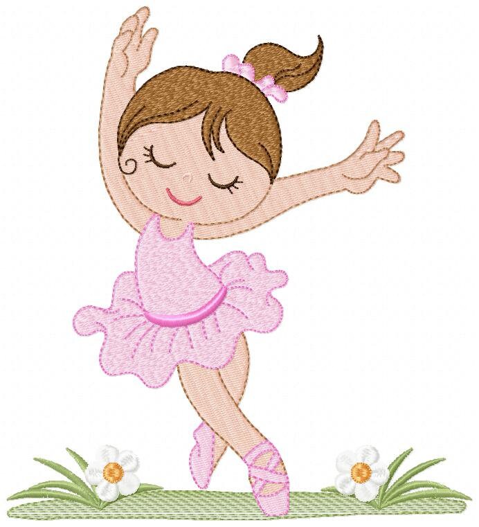 Ballerina embroidery designs - Ballet embroidery design machine embroidery pattern - instant download - Baby girl embroidery digital file