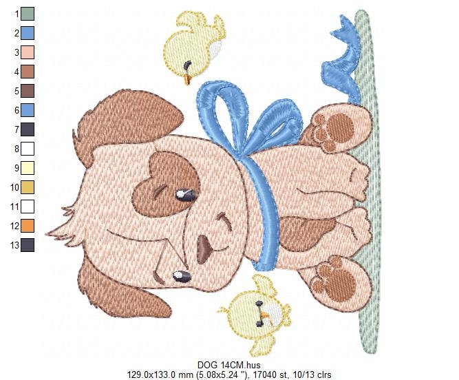 Dogs embroidery designs - Dog embroidery design machine embroidery pattern - Puppy embroidery file -  baby boy embroidery instant download Marcia Embroidery