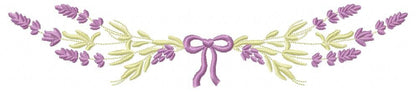 Lavender embroidery designs - Spring flowers embroidery design machine embroidery pattern - Tea towel embroidery file - kitchen cloth apron