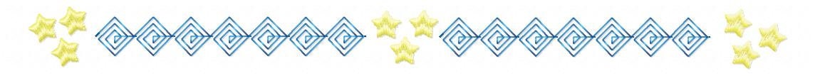 Border embroidery designs - Divider embroidery design machine embroidery pattern - Line embroidery file - tea towel embroidery flourish star