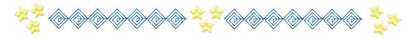 Border embroidery designs - Divider embroidery design machine embroidery pattern - Line embroidery file - tea towel embroidery flourish star