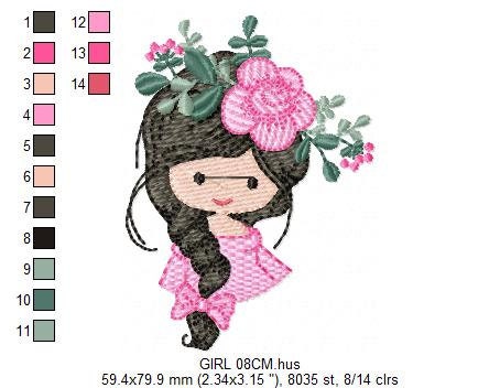 Baby girl embroidery designs - Fairy embroidery design machine embroidery pattern - Princess embroidery file - Children embroidery Towel - Marcia Embroidery