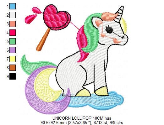 Unicorn set embroidery designs - Baby girl Pony machine embroidery pattern - Fantasy Magical file - Instant digital download pes jef dst hus