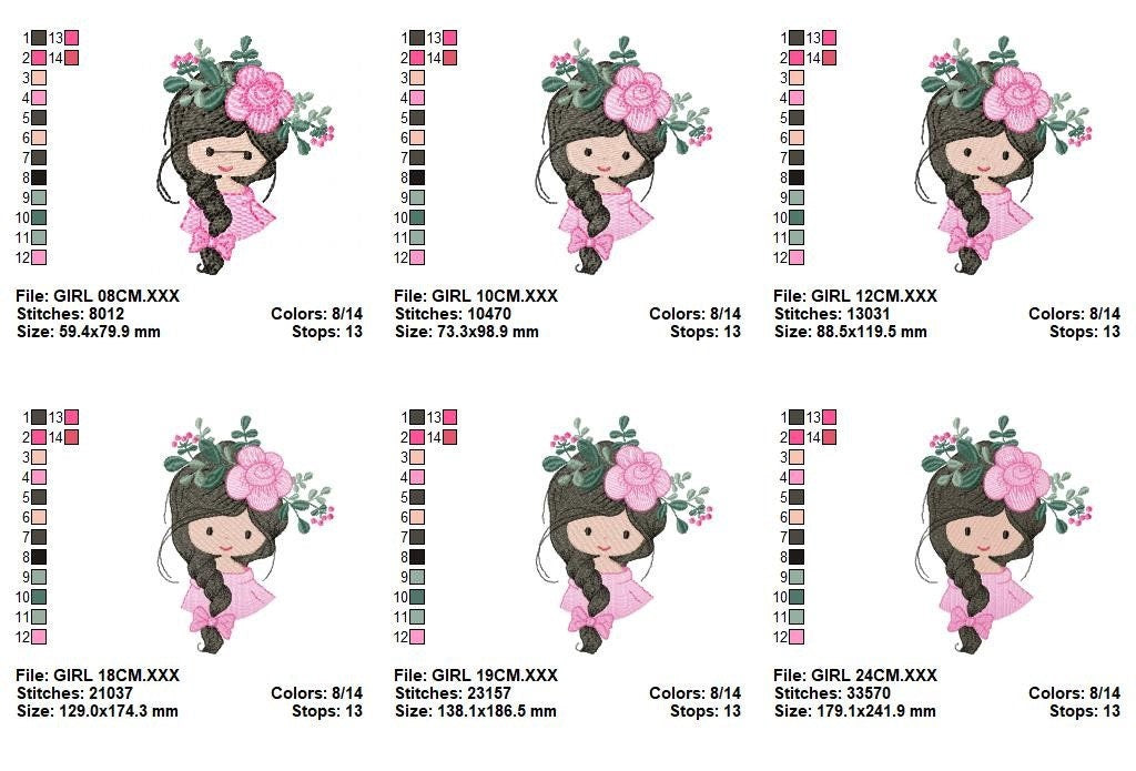 Baby girl embroidery designs - Fairy embroidery design machine embroidery pattern - Princess embroidery file - Children embroidery Towel - Marcia Embroidery