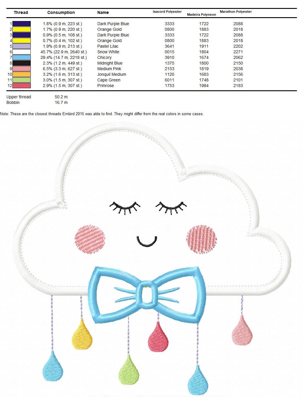 Baby Cloud embroidery design - Baby Boy with bow tie machine embroidery pattern - Cloud applique design - Instant digital download pes jef