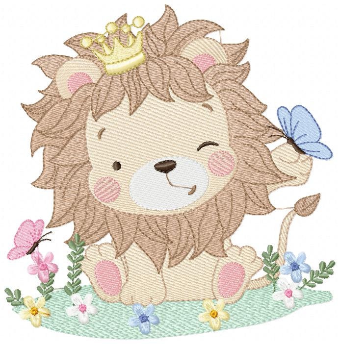 Lion embroidery designs - Safari embroidery design machine embroidery pattern - Baby boy embroidery file - Lion king embroidery download pes
