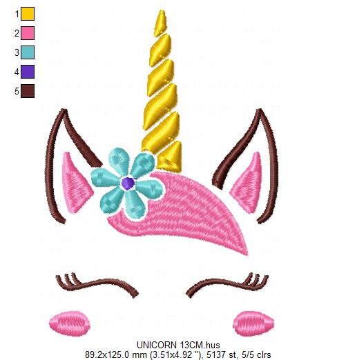 Unicorn embroidery designs - Baby Girl embroidery design machine embroidery pattern - Unicorns embroidery file - newborn towel blanket pes