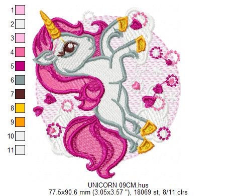 Unicorn embroidery designs - Baby Girl embroidery design machine embroidery pattern - Unicorns embroidery file - Fairy tale magical Fantasy