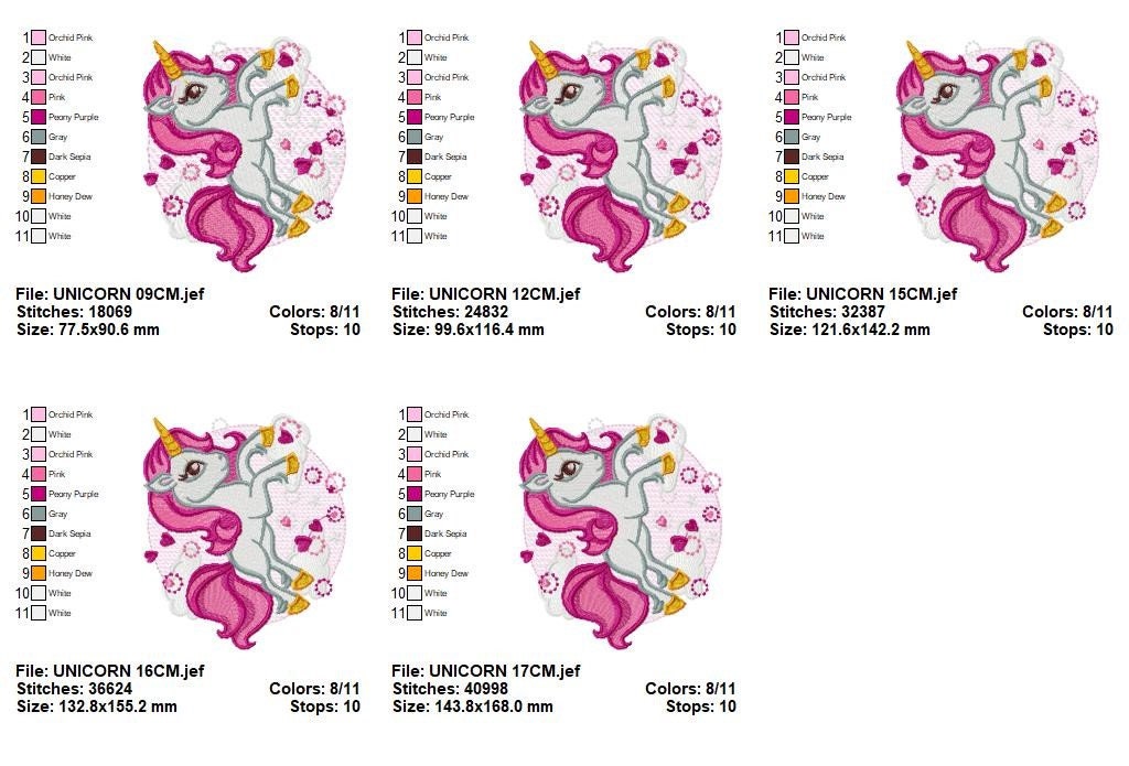 Unicorn embroidery designs - Baby Girl embroidery design machine embroidery pattern - Unicorns embroidery file - Fairy tale magical Fantasy