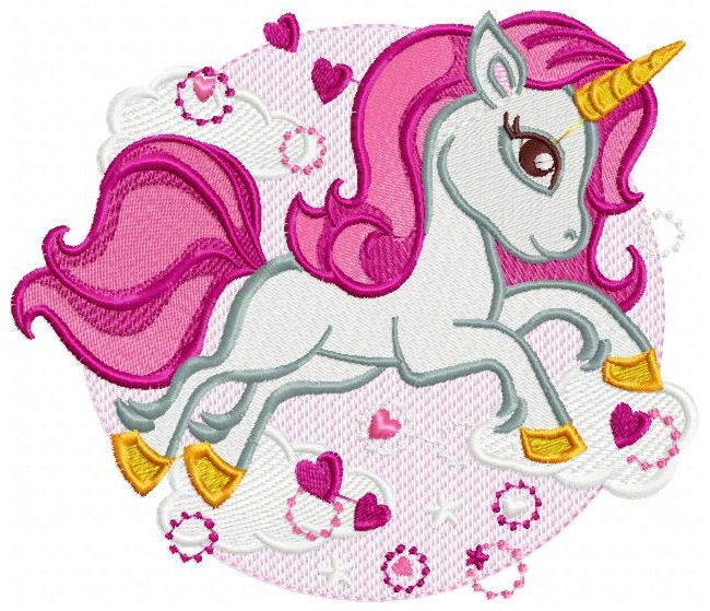 Unicorn embroidery designs - Baby Girl embroidery design machine embroidery pattern - Unicorns embroidery file - Fairy tale magical Fantasy
