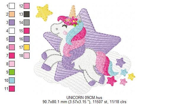 Unicorn embroidery designs - Baby girl embroidery design machine embroidery pattern - Unicorns design instant download embroidery newborn