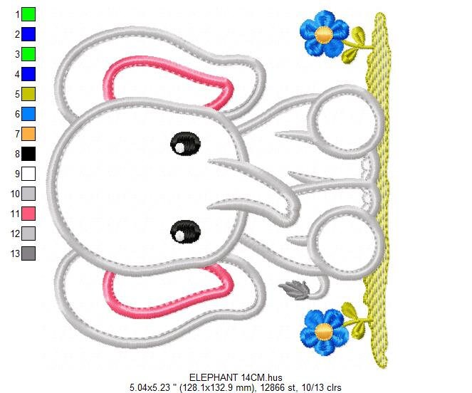 Elephant embroidery designs - Animal embroidery design machine embroidery pattern - Baby boy embroidery file - elephant applique design