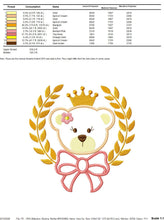 Cargar imagen en el visor de la galería, Teddy Bear embroidery designs - Baby girl embroidery design machine embroidery pattern - Boy embroidery file - Bear applique design Frame
