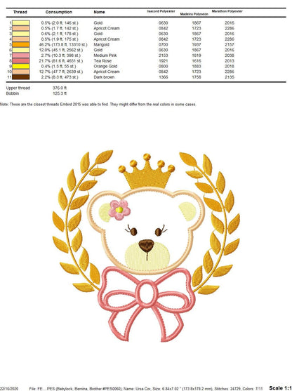 Teddy Bear embroidery designs - Baby girl embroidery design machine embroidery pattern - Boy embroidery file - Bear applique design Frame