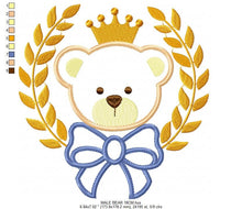 Load image into Gallery viewer, Teddy Bear embroidery designs - Baby girl embroidery design machine embroidery pattern - Boy embroidery file - Bear applique design Frame
