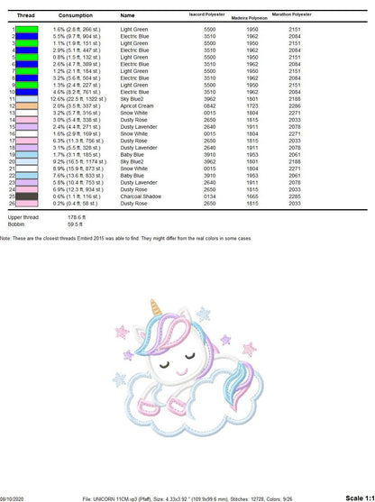 Unicorn embroidery designs - Girl embroidery design machine embroidery pattern - Baby embroidery file - instant download unicorn applique