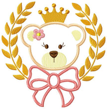 Carica l&#39;immagine nel visualizzatore di Gallery, Teddy Bear embroidery designs - Baby girl embroidery design machine embroidery pattern - Boy embroidery file - Bear applique design Frame
