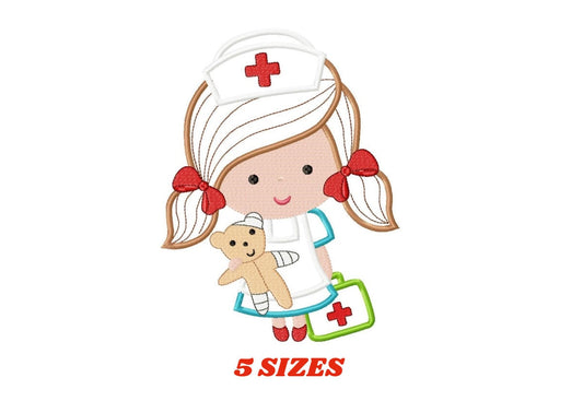 Nurse embroidery design - Doctor embroidery designs machine embroidery pattern - Nurse applique design - medical embroidery file hospital