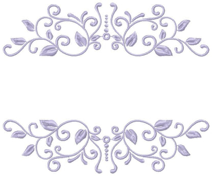 Monogram Frame embroidery designs - Flower embroidery design machine embroidery pattern - Frame embroidery file - towel embroidery tea towel