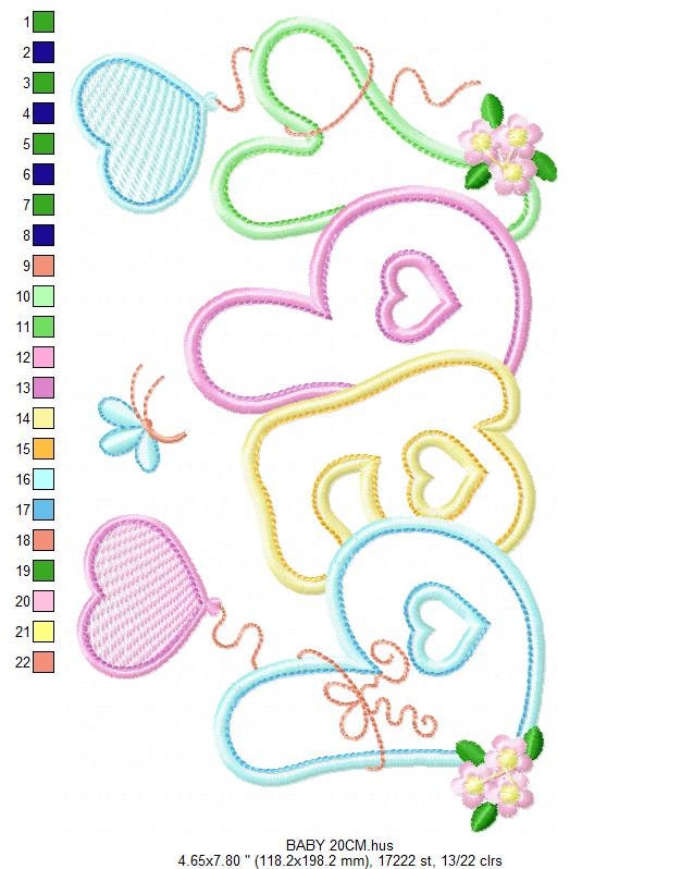 Baby embroidery design - Newborn embroidery designs machine embroidery pattern - Nursery embroidery file - Baby girl embroidery boy kid