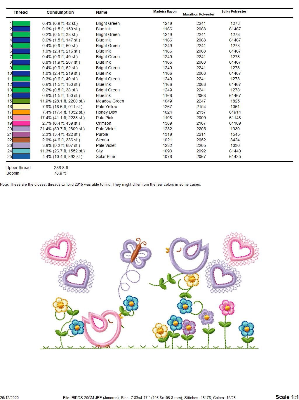 Bird embroidery designs - Birds with flower garden machine embroidery pattern - Spring garden kitchen towel file - instant download pes jef