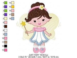 Fairy embroidery designs - Angel embroidery design machine embroidery pattern - Fairy applique design - Pixie embroidery  tooth fairy file