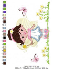 Cargar imagen en el visor de la galería, Fairy embroidery designs - Angel embroidery design machine embroidery pattern - Fairy applique design - Pixie embroidery  tooth fairy file
