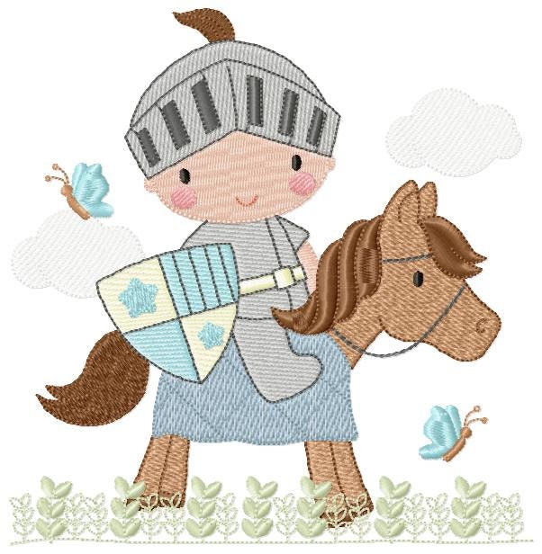 Knight embroidery designs - Prince embroidery design machine embroidery pattern - instant download - baby boy embroidery file fairytale king