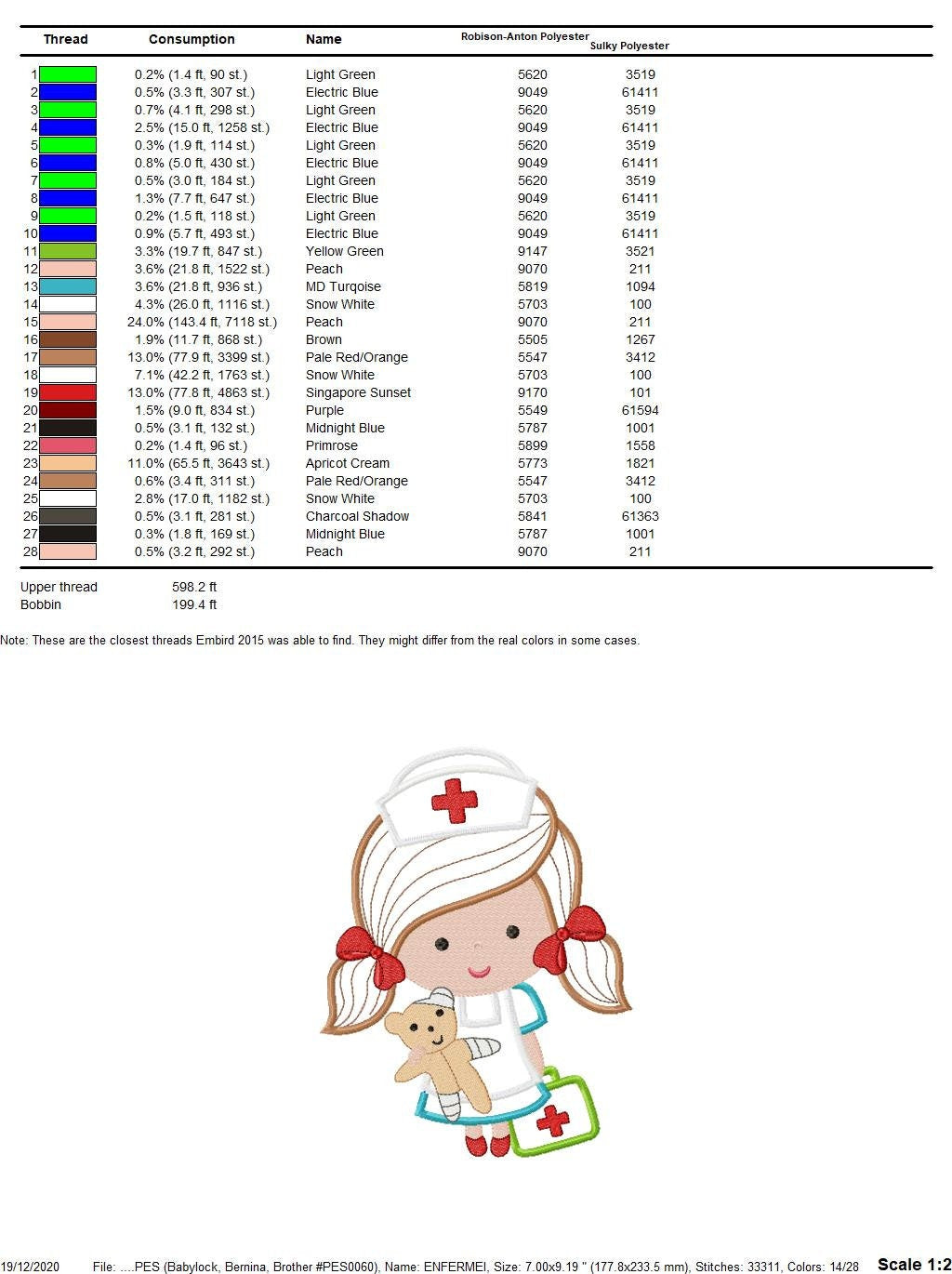 Nurse embroidery design - Doctor embroidery designs machine embroidery pattern - Nurse applique design - medical embroidery file hospital