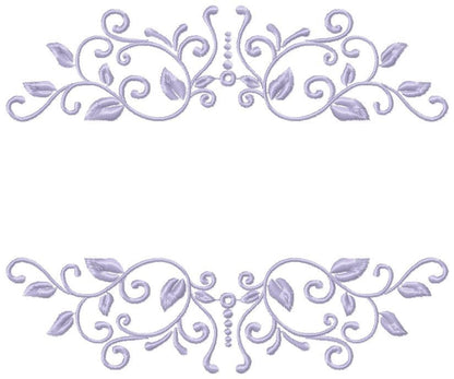 Monogram Frame embroidery designs - Flower embroidery design machine embroidery pattern - Frame embroidery file - towel embroidery tea towel