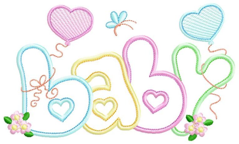 Baby embroidery design - Newborn embroidery designs machine embroidery pattern - Nursery embroidery file - Baby girl embroidery boy kid