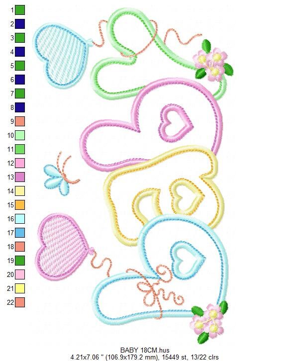 Baby embroidery design - Newborn embroidery designs machine embroidery pattern - Nursery embroidery file - Baby girl embroidery boy kid