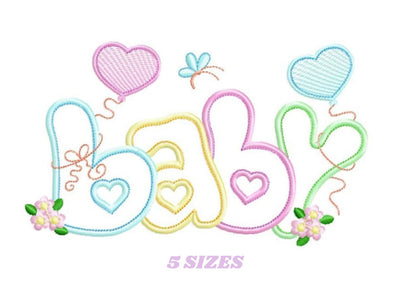 Baby embroidery design - Newborn embroidery designs machine embroidery pattern - Nursery embroidery file - Baby girl embroidery boy kid