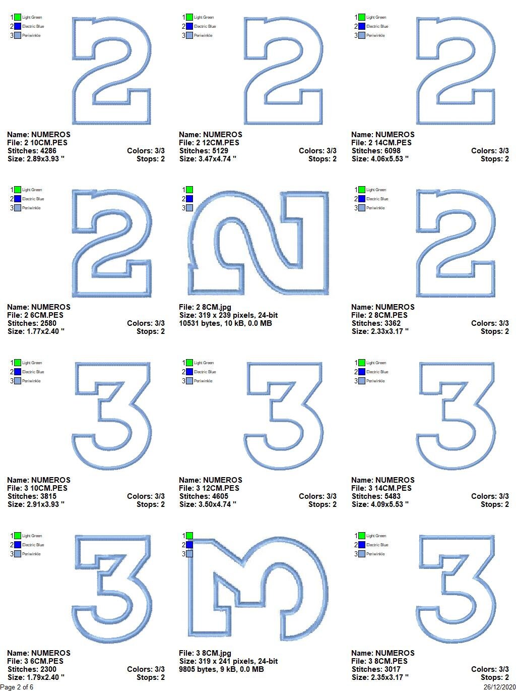Numbers embroidery designs set - Number Applique Design - Birthday Embroidery machine embroidery file - Numbers applique design download
