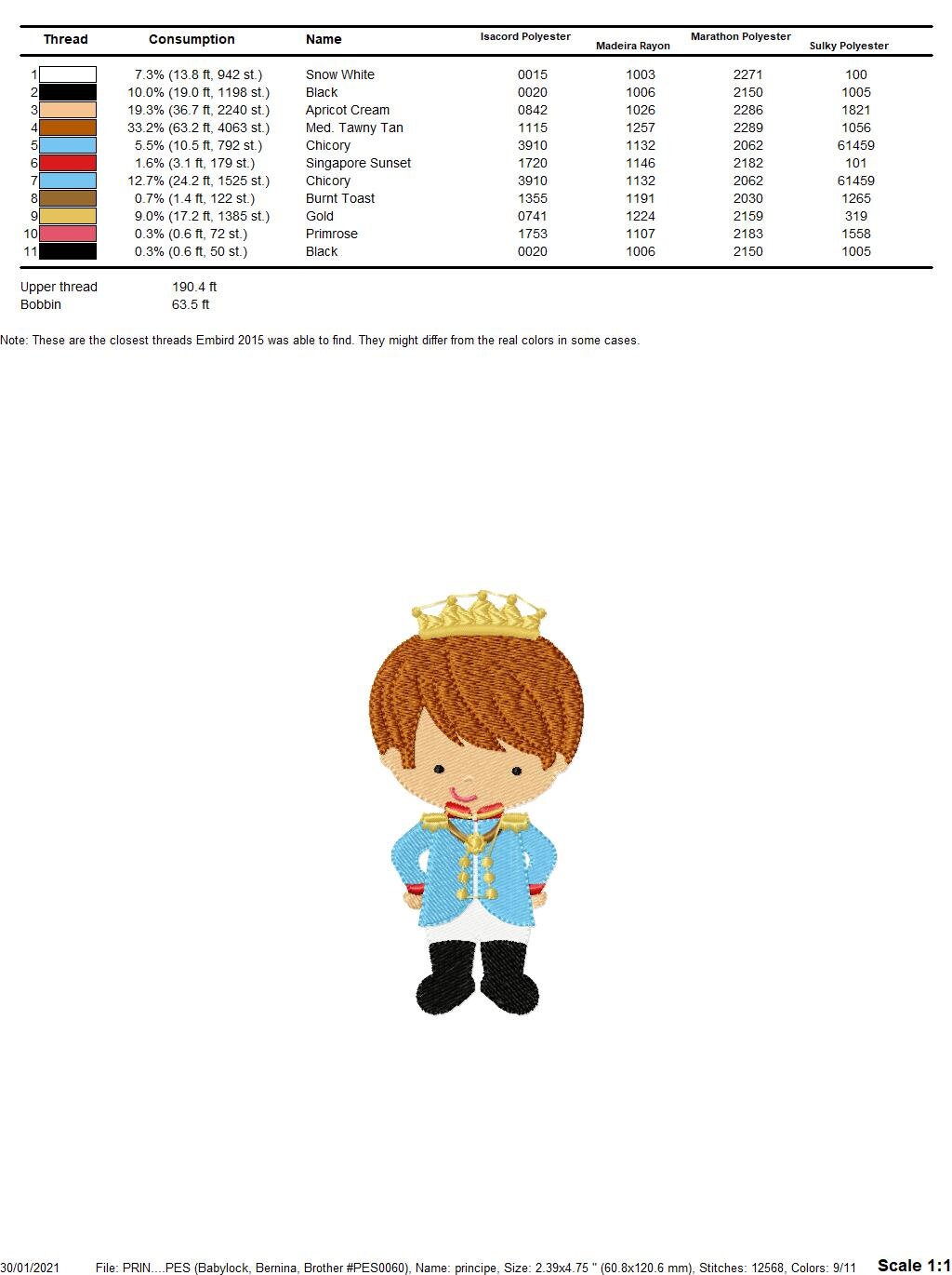 Prince embroidery designs - King embroidery design machine embroidery pattern - Baby boy embroidery file - Fairytale digital download pes
