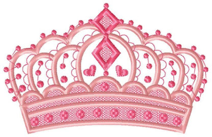 Crown embroidery designs - Princess crown embroidery design machine embroidery pattern - Beauty Pageant Crown design - princess queen crown
