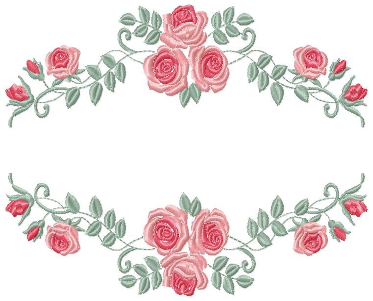 Roses embroidery designs - Flower embroidery design machine embroidery pattern - Flowers embroidery file - Flowers for towel embroidery pes Marcia Embroidery