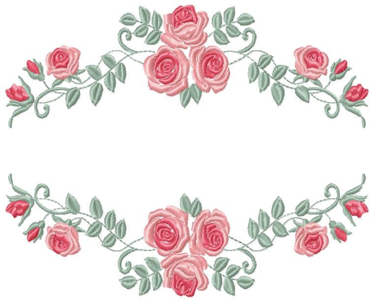 Roses embroidery designs - Flower embroidery design machine embroidery pattern - Flowers embroidery file - Flowers for towel embroidery pes