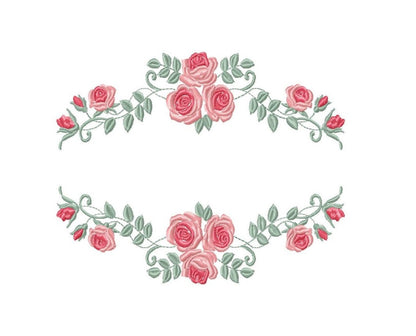Roses embroidery designs - Flower embroidery design machine embroidery pattern - Flowers embroidery file - Flowers for towel embroidery pes Marcia Embroidery