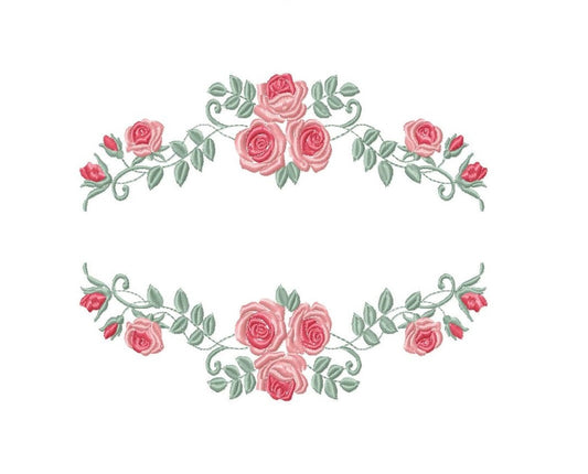 Roses embroidery designs - Flower embroidery design machine embroidery pattern - Flowers embroidery file - Flowers for towel embroidery pes Marcia Embroidery